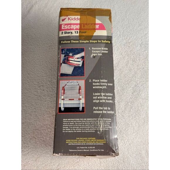Kidde Fire Escape Ladder 2-Story Rope Ladder/Open Box - Picture 4 of 11
